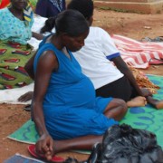 Expectant mothers who had been admitted to the maternity ward last week after the hospital had run out of blood. PHOTO BY SAM LAWIN