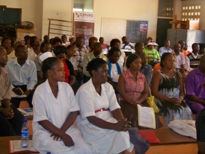 Members attending the regional meeting in Kiboga