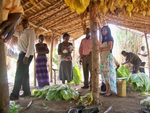 Mishra (right) and other members during a community intervention in Kiboga and Kyankwanzi Districts in Central Uganda