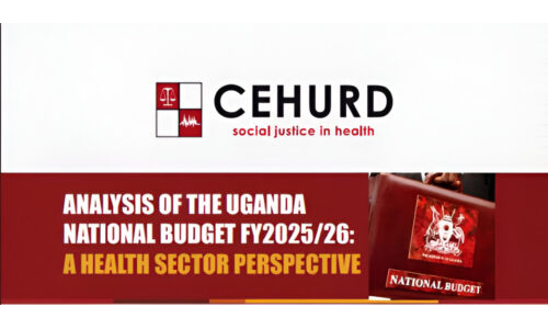 CEHURD's ANALYSIS OF THE UGANDA NATIONAL BUDGET FY2025/26: A Health Sector Perspective