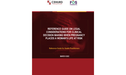 Reference Guide on Legal Considerations for Clinical Decision Making when a Pregnancy Places a Woman’s Life at Risk
