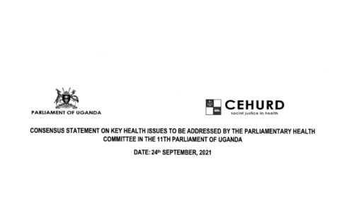 Consensus Statement On Key Health Issues To Be Addressed By The Parliamentary Health Committee In The 11th Parliament Of Uganda