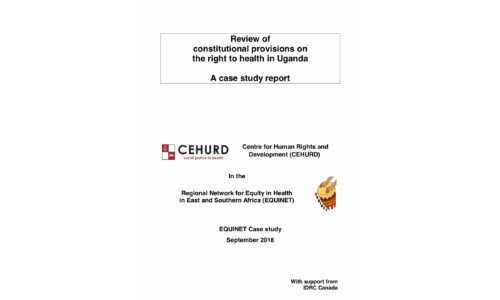 Case Study Report: Review of constitutional provisions on the right to health in Uganda