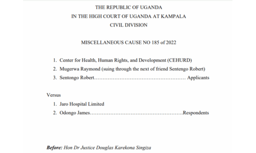 COURT RULING; Miscellaneous Cause No. 185 of 2022