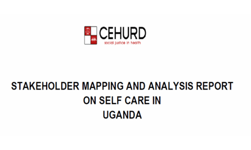 STAKEHOLDER MAPPING AND ANALYSIS REPORT ON SELF CARE IN UGANDA