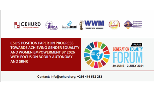 CSO’s Position Paper On Progress Towards Achieving Gender Equality And Women Empowerment By 2026 With Focus On Bodily Autonomy And SRHR